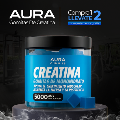 Aura Gomitas De Creatina - Compra 1 Llevate 2 GRATIS 🎁