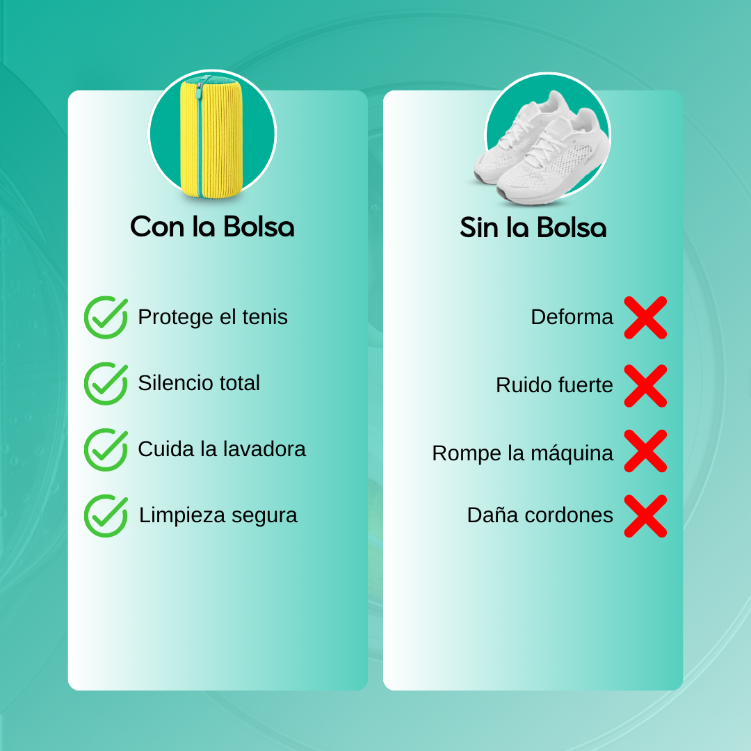 CleanBag - Bolsa De Lavado Para Zapatos - Compra 1 y Llévate 2 GRATIS 🎁