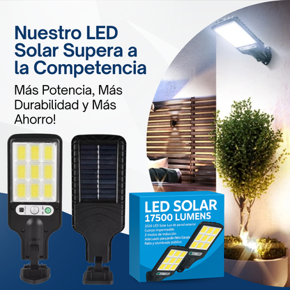 Set Solar: LED SOLAR 17500 LÚMENES - Compra 1 y Llévate 3 GRATIS 🎁